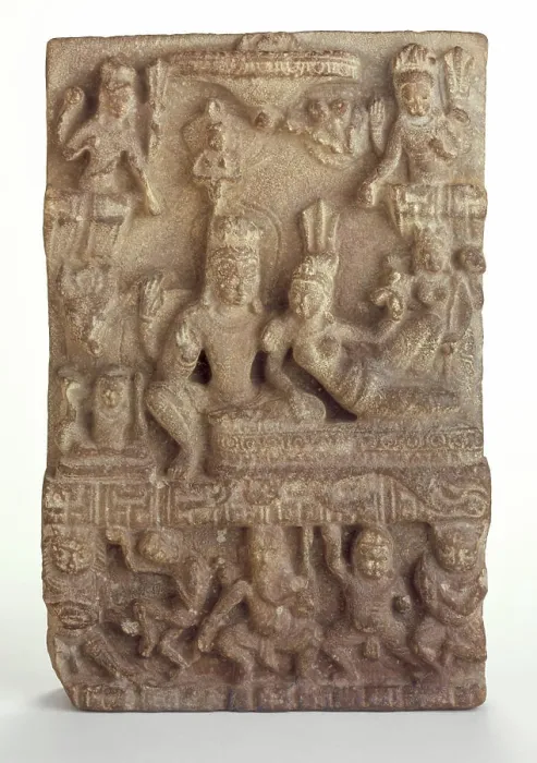 Framed Print : Shiva's Family. Nepal, 9th century. Sculpture. Stone Framed Print : Shiva's Family. Nepal, 9th century. Sculpture. Stone