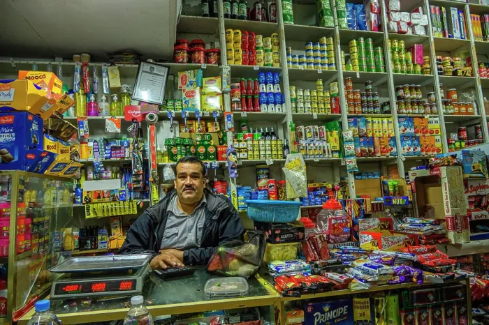 Framed Print : Shop interior, Casablanca, , Morocco