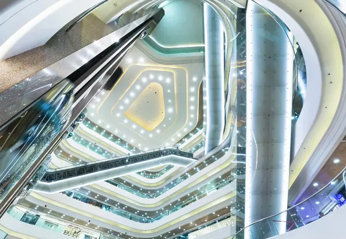 Framed Print : Shopping mall interior, Hong Kong Framed Print : Shopping mall interior, Hong Kong