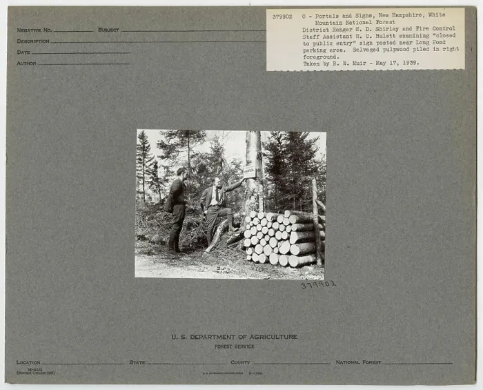 Framed Print : Signs - New Hampshire. Photographs Relating to National Forests Framed Print : Signs - New Hampshire. Photographs Relating to National Forests