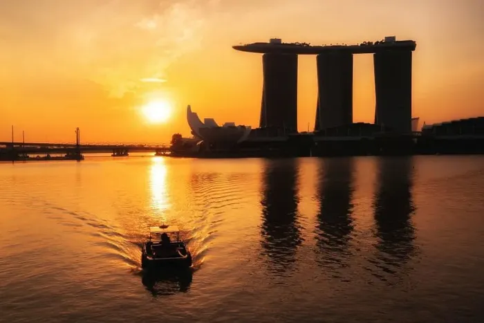 Framed Print : Singapore city, SINGAPORE - FEBRUARY 10