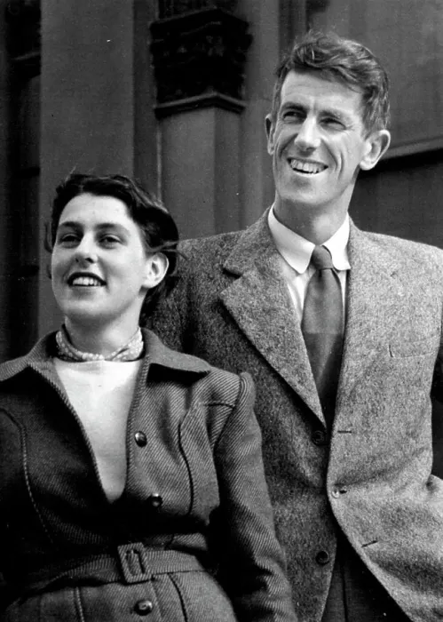 Framed Print : Sir Edmund Hillary - With Wife & Family (Not Mother & Father or Sister, Br.) - Personality. August 1, 1953 Framed Print : Sir Edmund Hillary - With Wife & Family (Not Mother & Father or Sister, Br.) - Personality. August 1, 1953
