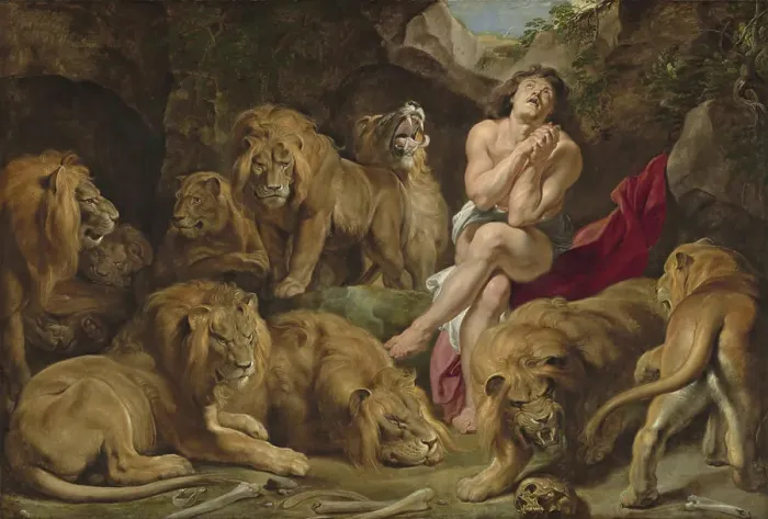 Framed Print : Sir Peter Paul Rubens, Daniel in the Lions Den, c 1614 1616 Daniel in the Lions Den Framed Print : Sir Peter Paul Rubens, Daniel in the Lions Den, c 1614 1616 Daniel in the Lions Den