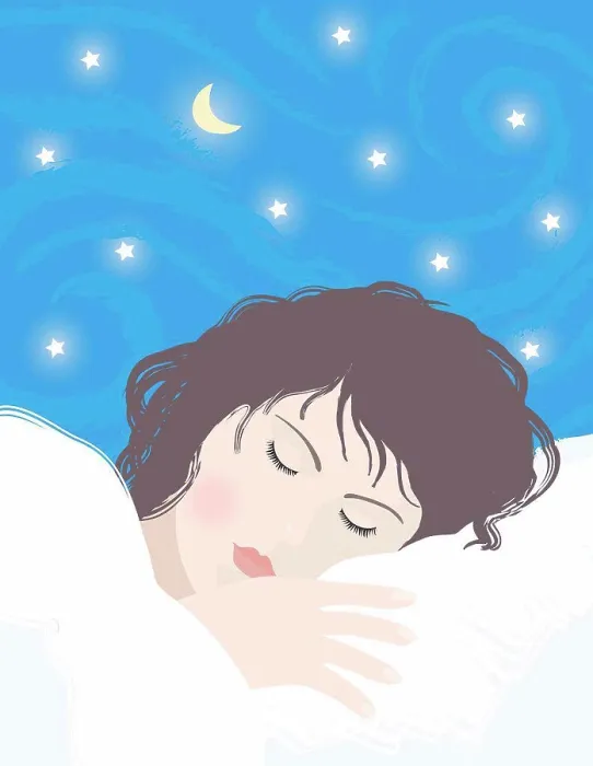 Framed Print : Sleeping Girl, Linda Braucht (b.20th C. / American), Computer graphics