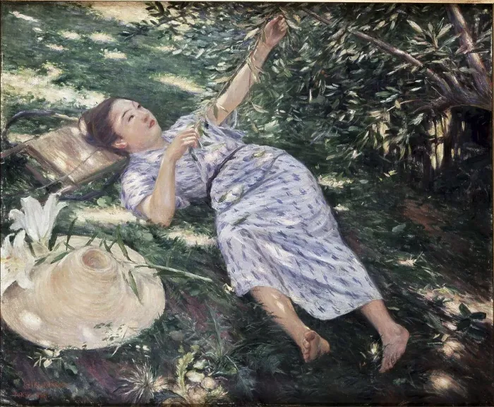 Framed Print : Sous les Arbres S.D 1898 Kuroda Seiki (1866-1924, Japanese) Oil on canvas Christie's Images, London, England Framed Print : Sous les Arbres S.D 1898 Kuroda Seiki (1866-1924, Japanese) Oil on canvas Christie's Images, London, England