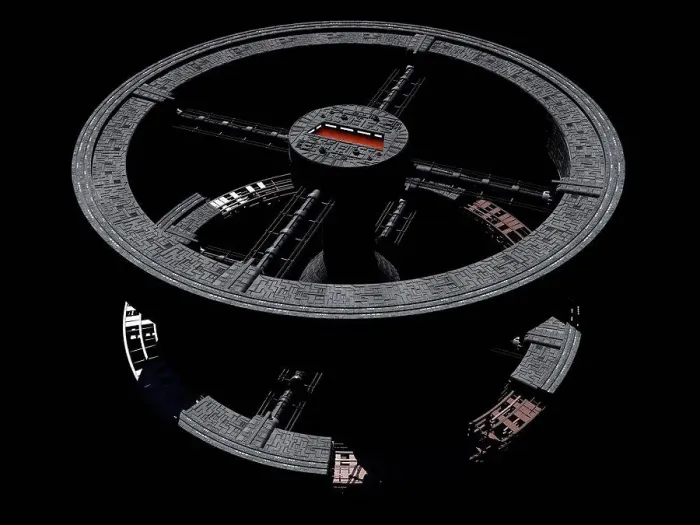 Framed Print : Space station from 2001: A Space Odyssey Framed Print : Space station from 2001: A Space Odyssey