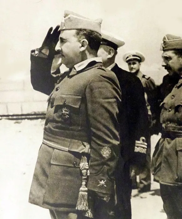 Framed Print : Spanish Nationalist, General Franco during the Spanish Civil War Framed Print : Spanish Nationalist, General Franco during the Spanish Civil War