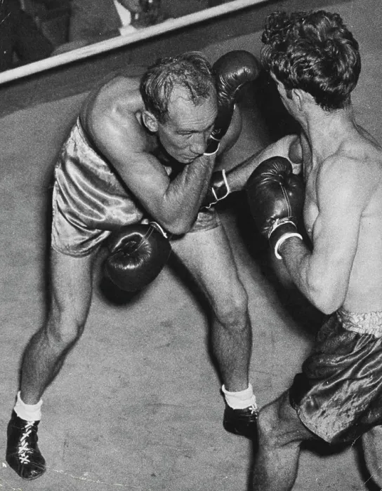 Framed Print : Sport - Boxing - Action - 1950 - 1969. May 26, 1952 Framed Print : Sport - Boxing - Action - 1950 - 1969. May 26, 1952