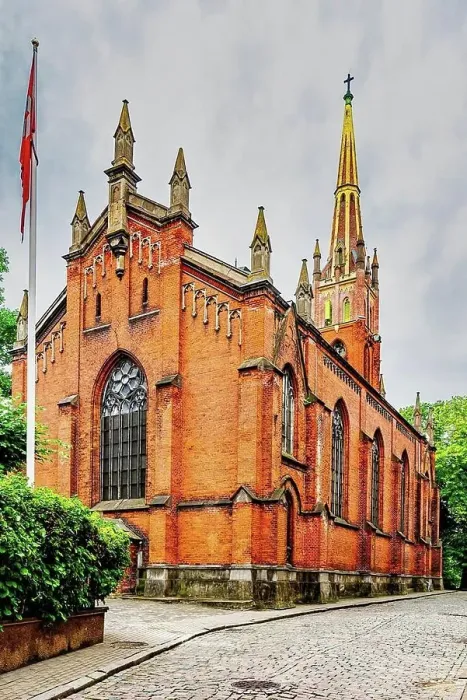 Framed Print : St. Saviour Anglican Church in Riga, Latvia