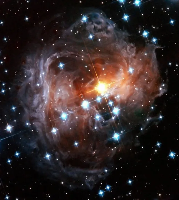 Framed Print : Star Surrounded by Light Echo