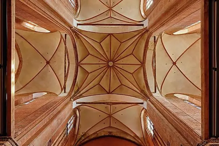 Framed Print : Star vault above the crossing of the Georgenkirche Framed Print : Star vault above the crossing of the Georgenkirche