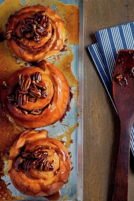 Framed Print : Sticky buns on cooking tray Framed Print : Sticky buns on cooking tray