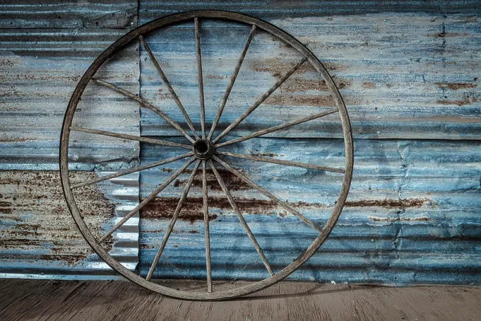 Framed Print : Still-life on a ranch. Wagon wheel Framed Print : Still-life on a ranch. Wagon wheel