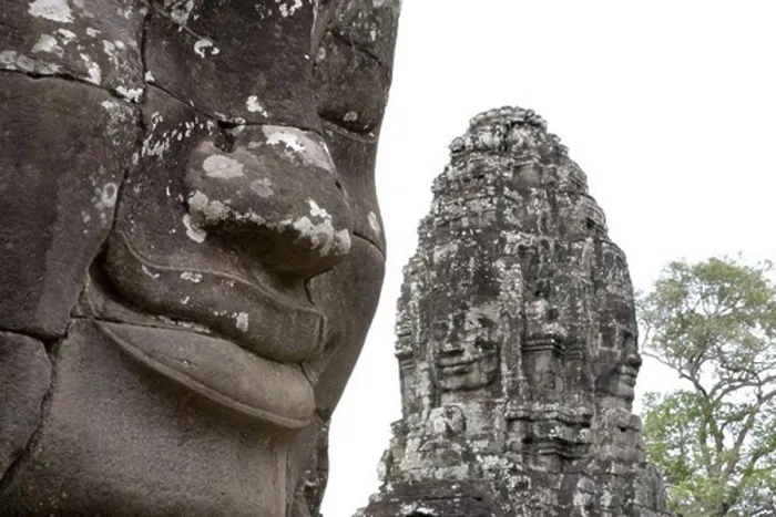 Framed Print : Stone faces of Bodhisattva Lokeshvara in the Bayon temple at Angkor, Siem Reap Province, Cambodia, Asia Framed Print : Stone faces of Bodhisattva Lokeshvara in the Bayon temple at Angkor, Siem Reap Province, Cambodia, Asia
