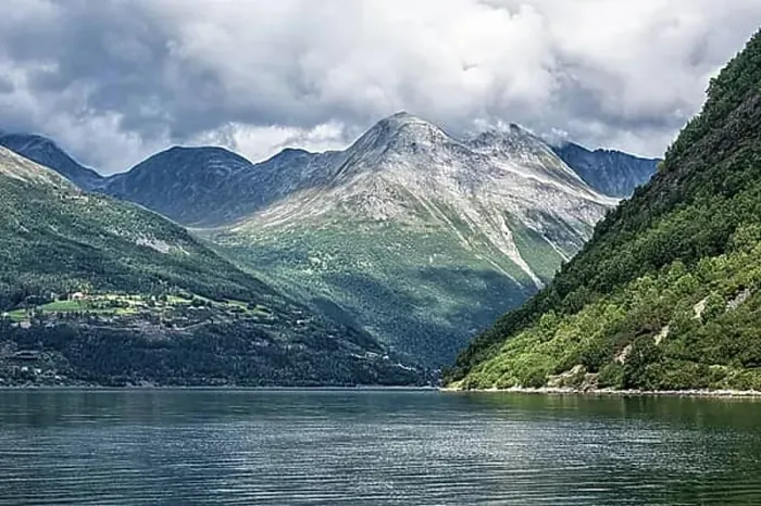 Framed Print : At the Storfjord in Norway