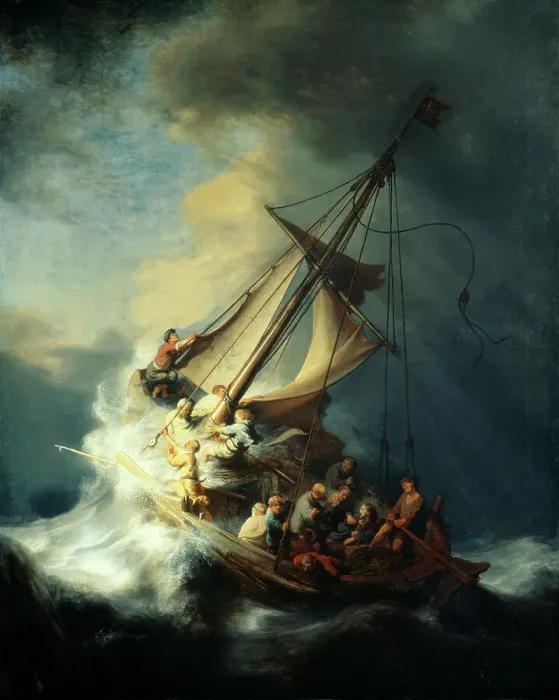 Framed Print : The Storm on the Sea of Galilee by Rembrandt Framed Print : The Storm on the Sea of Galilee by Rembrandt