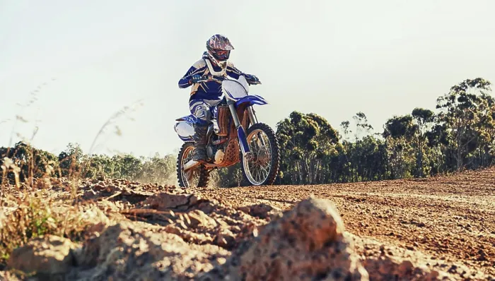 Framed Print : Stunt, race and man on dirt bike in desert with adventure Framed Print : Stunt, race and man on dirt bike in desert with adventure