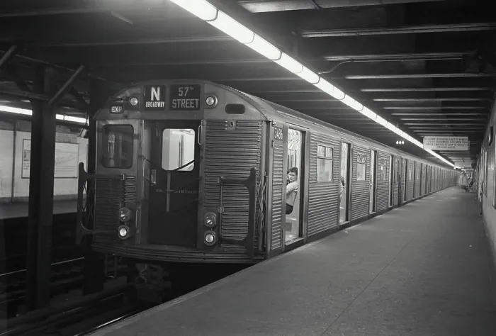 Framed Print : Subway train in a subway station, Times Square, Manhattan, New York City, New York State, USA Framed Print : Subway train in a subway station, Times Square, Manhattan, New York City, New York State, USA