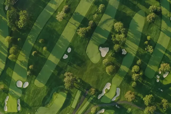 Framed Print : Summer 2020 - New York, USA: Aerial view of Winged Foot Golf Course Framed Print : Summer 2020 - New York, USA: Aerial view of Winged Foot Golf Course
