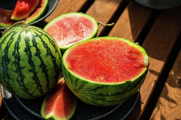 Framed Print : Summer food concept with ripe watermelon Framed Print : Summer food concept with ripe watermelon