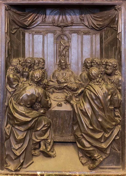 Framed Print : Last Supper. (Taddeo Landini; Florence; about 1550-1596 Rome; Bronze) Framed Print : Last Supper. (Taddeo Landini; Florence; about 1550-1596 Rome; Bronze)