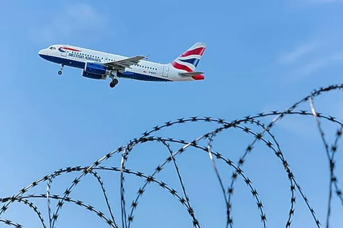 Framed Print : Symbolic image of security, British Airways