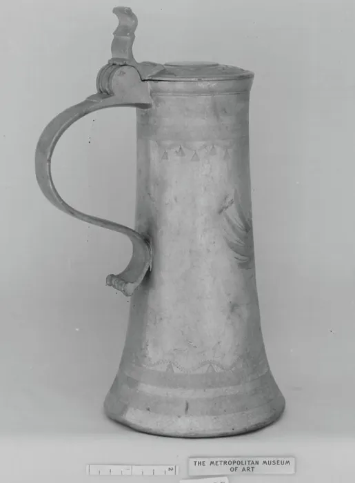 Framed Print : Tankard or flagon dated 1749 German. Tankard or flagon. German. dated 1749. Pewter. Metalwork-Pewter Framed Print : Tankard or flagon dated 1749 German. Tankard or flagon. German. dated 1749. Pewter. Metalwork-Pewter