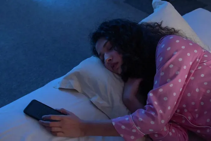 Framed Print : A TEENAGE GIRL SLEEPING WITH PHONE IN HAND Framed Print : A TEENAGE GIRL SLEEPING WITH PHONE IN HAND