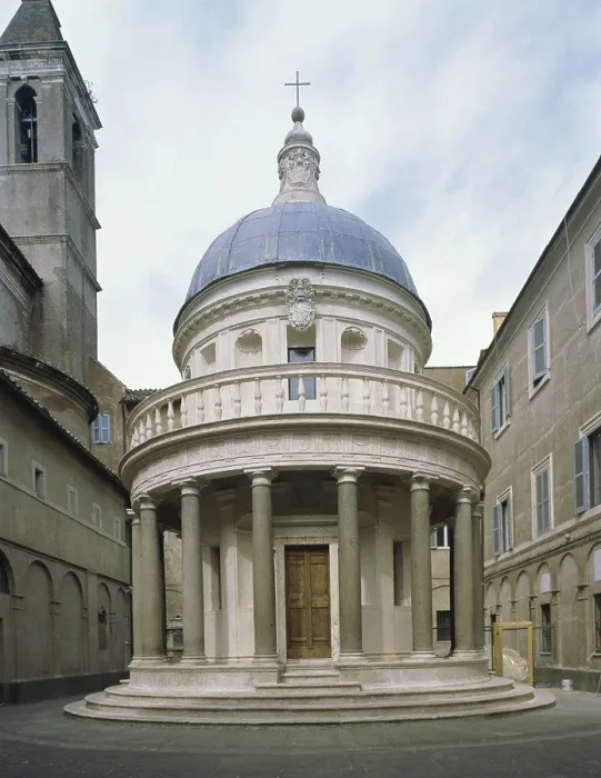 Framed Print : Tempietto Donato Bramante (1444-1514 Italian) San Pietro in Montorio, Rome, Italy
