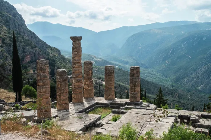Framed Print : Temple of Apollo, Delphi, . Greece Framed Print : Temple of Apollo, Delphi, . Greece