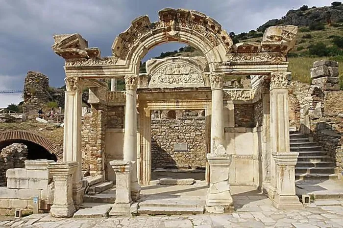 Framed Print : Temple of Hadrian, Ephesus, Ephesus, Temple of Hadrian, Turkey, Asia Framed Print : Temple of Hadrian, Ephesus, Ephesus, Temple of Hadrian, Turkey, Asia