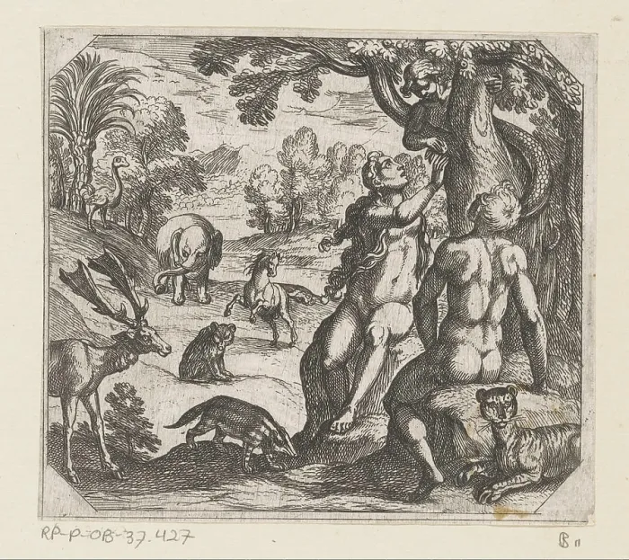 Framed Print : The temptation of EVA; The creation Framed Print : The temptation of EVA; The creation