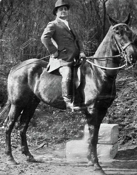 Framed Print : Tenor Beniamino Gigli on horseback ca. before 1957 Framed Print : Tenor Beniamino Gigli on horseback ca. before 1957