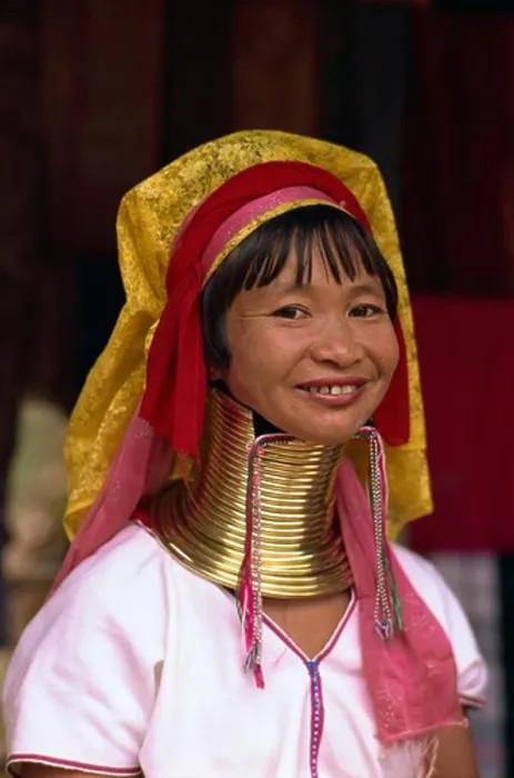 Framed Print : Thailand, Chiang Rai, Long Neck Hilltribe, Woman Framed Print : Thailand, Chiang Rai, Long Neck Hilltribe, Woman