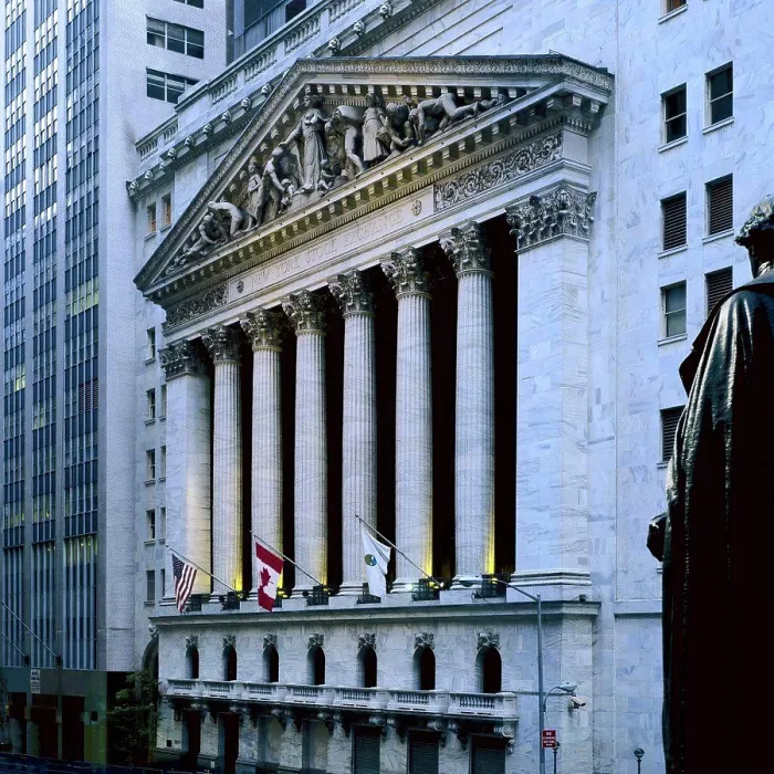 Framed Print : The Front of the New York Stock Exchange Framed Print : The Front of the New York Stock Exchange