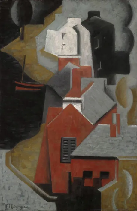 Framed Print : ThePort. Artist: Jean Metzinger, French, 1883-1956 Framed Print : ThePort. Artist: Jean Metzinger, French, 1883-1956