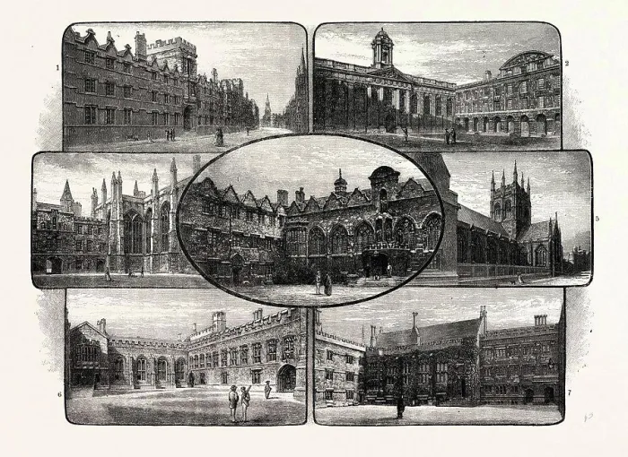 Framed Print : THE THIRTEENTH AND FOURTEENTH CENTURY COLLEGES OF OXFORD UNIVERSITY Framed Print : THE THIRTEENTH AND FOURTEENTH CENTURY COLLEGES OF OXFORD UNIVERSITY