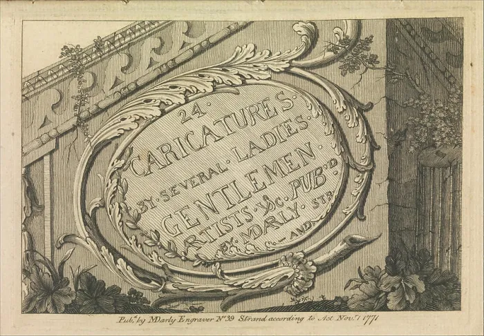 Framed Print : Title Page: 24 Caricatures by Several Ladies Framed Print : Title Page: 24 Caricatures by Several Ladies