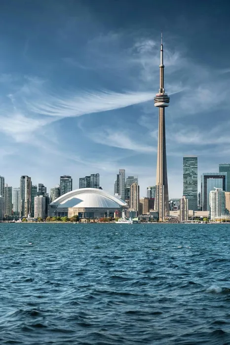 Framed Print : Toronto Canada downtown city skyline over Lake Ontario Framed Print : Toronto Canada downtown city skyline over Lake Ontario