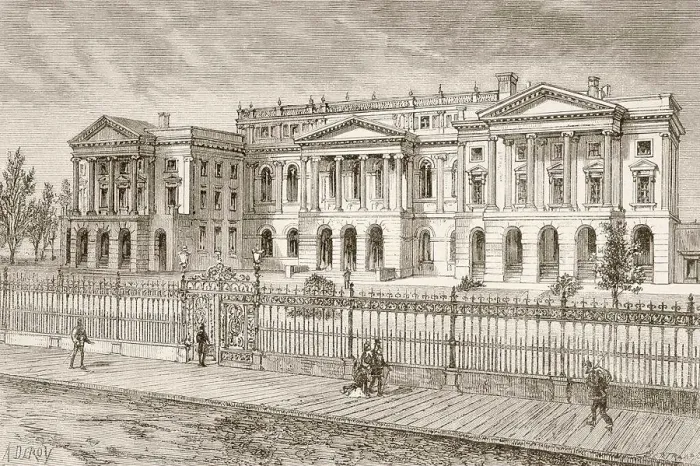 Framed Print : Toronto, Canada. Osgoode Hall in the 19th century. From a 19th century illustration Framed Print : Toronto, Canada. Osgoode Hall in the 19th century. From a 19th century illustration