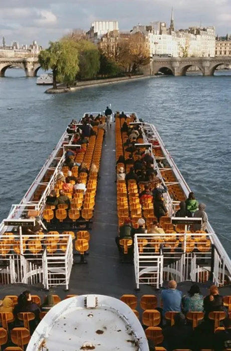 Framed Print : Tourists in a tourboat, Seine River, Paris, Ile-de-France, France Framed Print : Tourists in a tourboat, Seine River, Paris, Ile-de-France, France