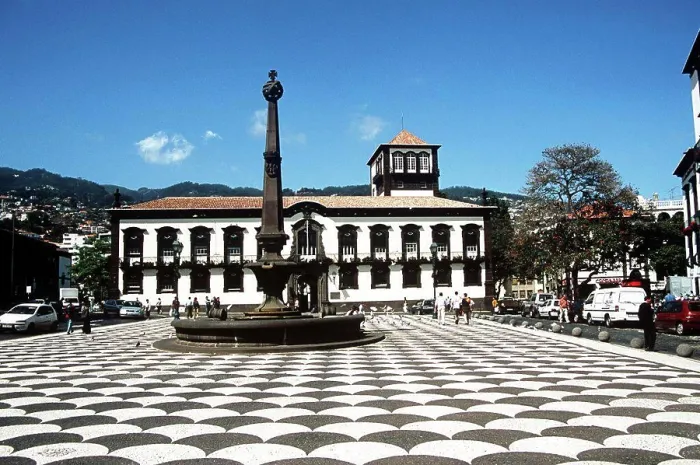 Framed Print : Town Hall, Camara Municipal, Municipal Square, Praca Do Municipio, Funchal, Madeira