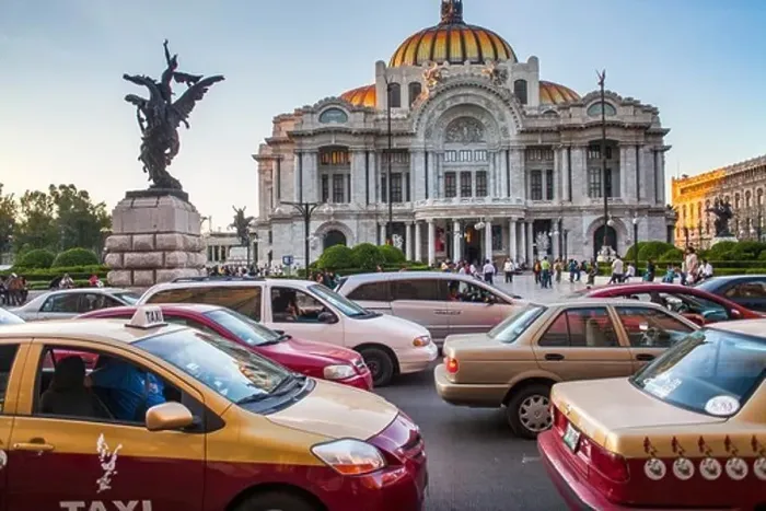 Framed Print : Traffic and Palacio de Bellas Artes, Mexico City, Mexico Framed Print : Traffic and Palacio de Bellas Artes, Mexico City, Mexico
