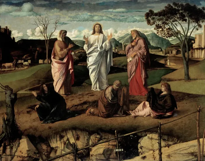 Framed Print : Transfiguration by Giovanni Bellini Framed Print : Transfiguration by Giovanni Bellini