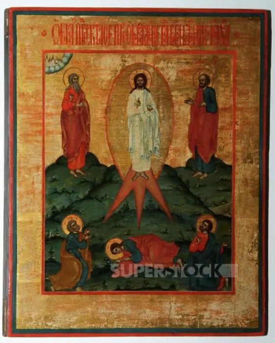 Framed Print : Transfiguration, tempera on wood, gilding Framed Print : Transfiguration, tempera on wood, gilding