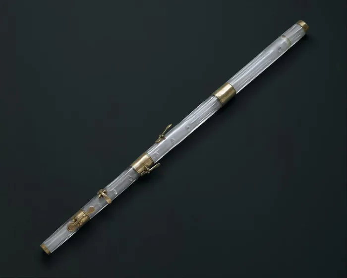 Framed Print : Transverse Flute in D-flat 1813 Claude Laurent French Claude Laurent