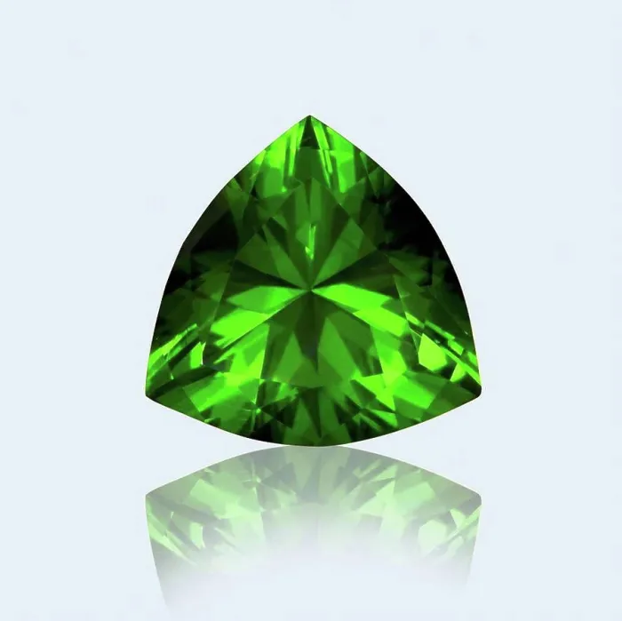 Framed Print : Trillion cut emerald Framed Print : Trillion cut emerald