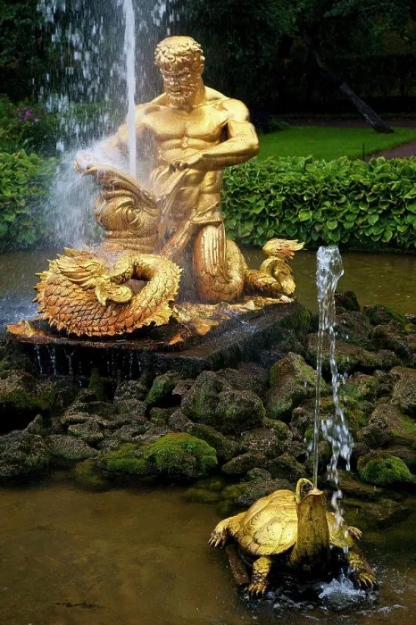 Framed Print : Triton Fountain at Summer Palace, Petrodvorets, St. Petersburg, Russia Framed Print : Triton Fountain at Summer Palace, Petrodvorets, St. Petersburg, Russia