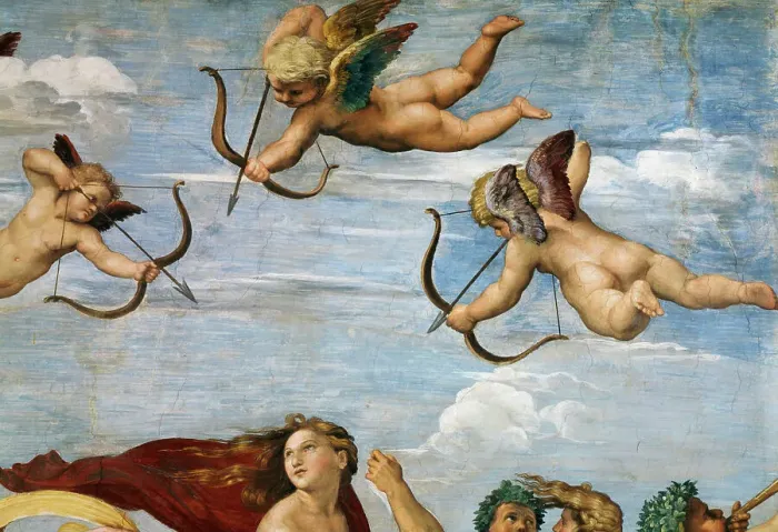 Framed Print : Triumph Of Galatea, The (Cupid Detail) Framed Print : Triumph Of Galatea, The (Cupid Detail)