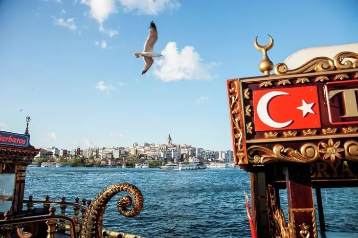 Framed Print : Turkish flag in Istanbul, Turkey Framed Print : Turkish flag in Istanbul, Turkey